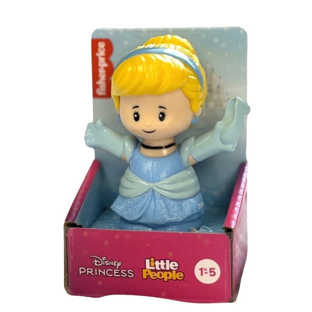 Disney Princess -Fisher-Price Little People- Cinderella, 2.5" Brand New